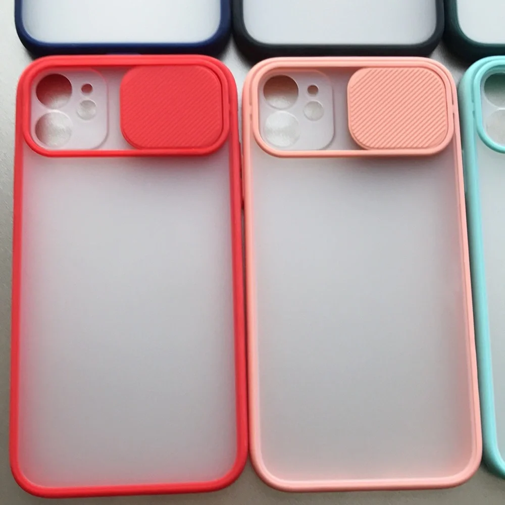 For iPhone 11 phone case with camera slider saver